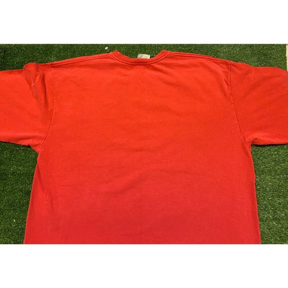 Vintage 90s Nike Air Just Do It center swoosh long sleeve t-shirt XL red - Picture 10 of 15